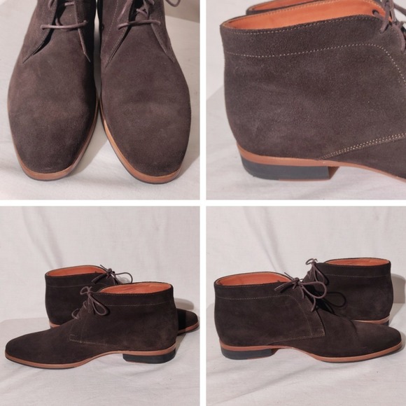 Wolf & Shepherd Mens 9.5 Brown Suede Chukka Boots Made in Portugal 9948